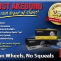 FORESTER 2.0XS-2.5XT TURBO AKEBONO ARKA FREN BALATA TAKIMI 2009-2011