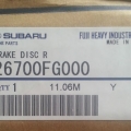 IMPREZA 1.5R ORIJINAL ARKA FREN DİSK 2008-2009